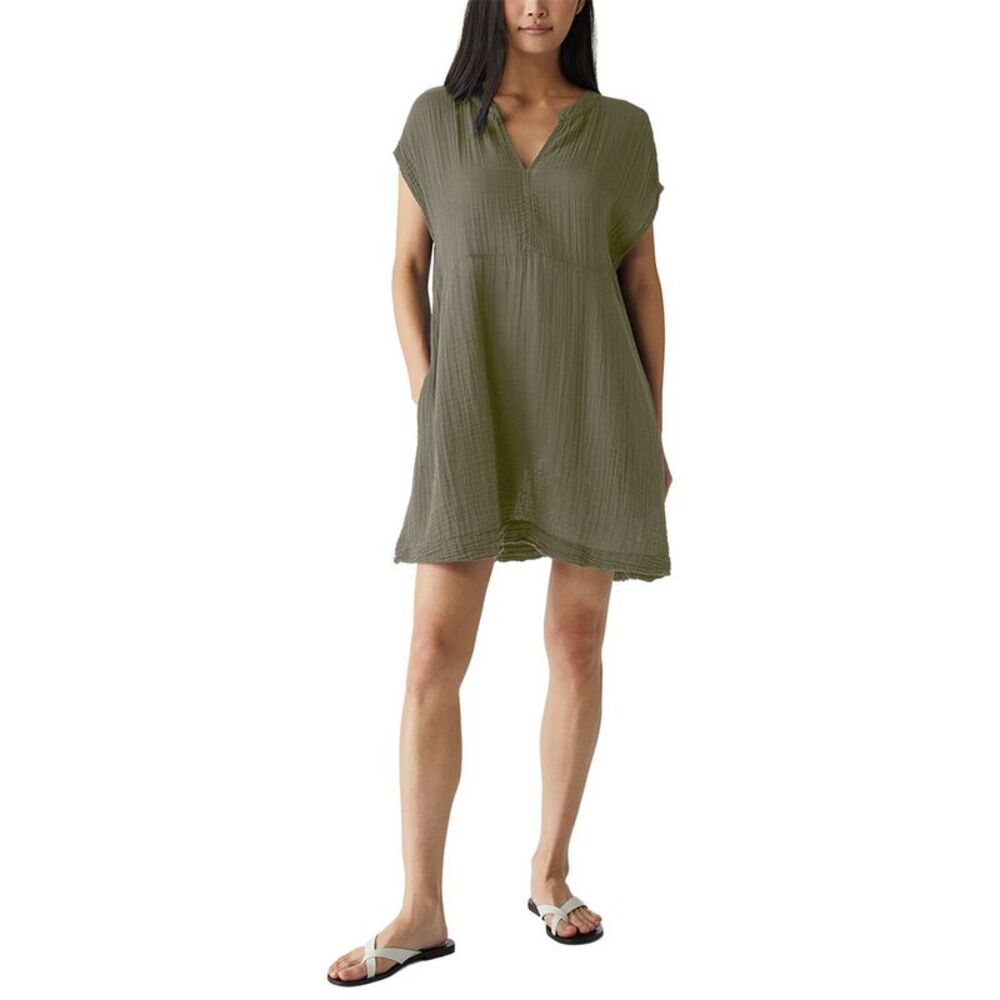 Michael Stars Womens Mira Relaxed Dress, Green